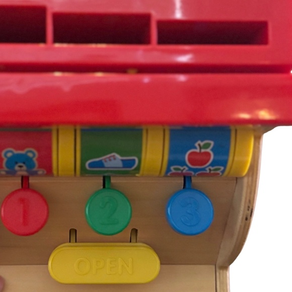 Melissa & Doug Spin & Swipe Wooden Cash Register – Toy Only - Picture 7 of 8